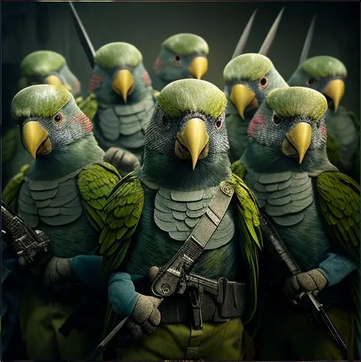 perroquet dans l'armée